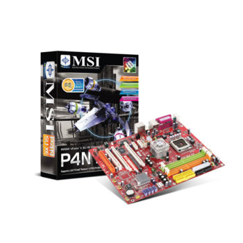 Дънна платка MSI P4N SLI XE-F, nForce4 SLI, LGA775, DDR2, 2xPCI-E, SB7.1, Lan1000, SATA RAID 0,1,5, 1394, ATX, BULK | JAR Computers MSI P4N SLI XE-F