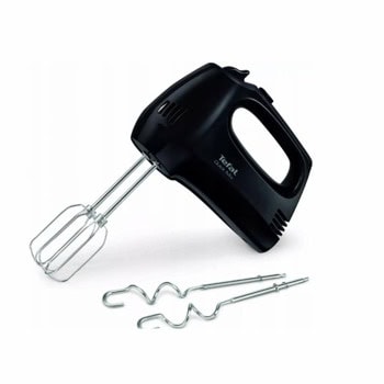 Миксер Tefal Equinox HT310811, 300W, 5 степени на работа, 2 бъркалки за тесто, черен | JAR Computers Миксер Tefal Equinox QuickMix черен