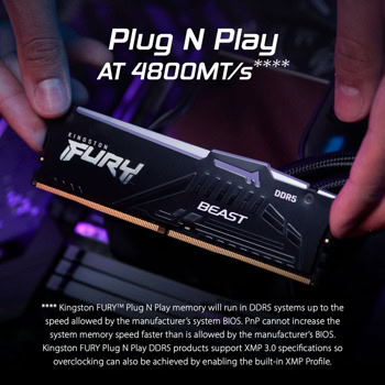 Kingston 2x16GB DDR5 6400MT/s Fury Beast RGB Black