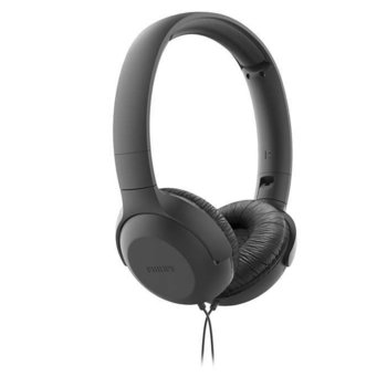 Слушалки Philips TAUH201BK, микрофон, черни | JAR Computers Philips слушалки с микрофон и лента за глава