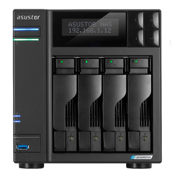 Мрежови диск (NAS) Asustor Lockerstor AS6704T, четири ядрен Intel Celeron N5105 2.0/2.9 GHz, без твърд диск (4x SATA 6Gb/s), 4x M.2 slots, 4GB DDR4, 2x 100/1000/2500 LAN, 2x USB 3.2 Gen | JAR Computers Asustor Lockerstor AS6704T