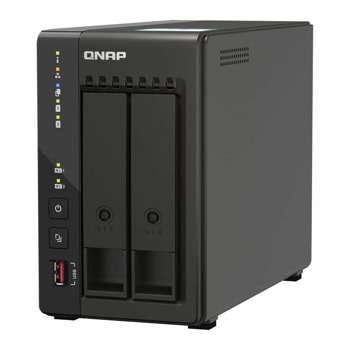 Мрежови диск (NAS) Qnap TS-253E-8G, четириядрен Intel Celeron J6412 4 2.6GHz, без твърд диск (2x SATA 6Gb/s), 8GB DDR4, 1x LAN | JAR Computers Qnap TS-253E-8G