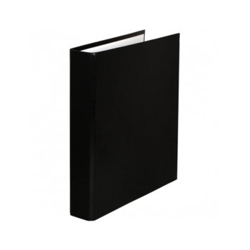Папка, за документи с формат до A5, с два ринга, черна | JAR Computers Папка