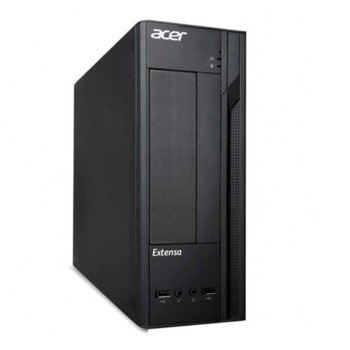 Настолен компютър Acer Extensa EX2610G (DT.X0MEX.003), дву-ядрен Intel Celeron J3060 1.6/2.48GHz, 4GB DDR3L, 500GB HDD 7200 rpm, 2x USB 3.0, клавиатура и мишка, Free DOS, 8kg | JAR Computers Acer Extensa EX2610G DT.X0MEX.003