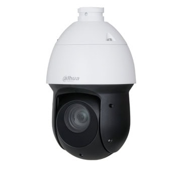 IP камера Dahua SD49225GB-HNR, куполна PTZ (Pan/Tilt/Zoom) камера, 2Mpix(1920x1080@30fps), 4.8-120mm варифокален обектив, H.265+/H.264+/H.265/H.264/H.264/H.264B/MJPEG, IR осветление (до 100m), външна IP66, PoE, MicroSD слот до 512GB | JAR Computers Dahua SD49225GB-HNR