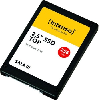 Памет SSD 256GB, Intenso TOP 3812440, SATA III 6Gb/s, 2.5" (6.35cm), скорост на четене 520 MB/s, скорост на запис 500 MB/s | JAR Computers Intenso 3812440