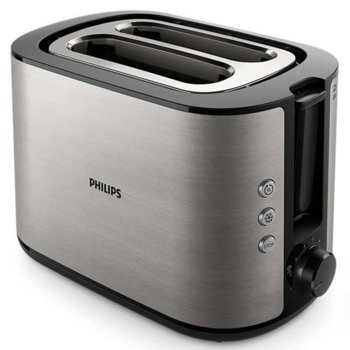 Тостер Philips HD2650/90, 8 степени, 2 отделения, 7 функции, метален, 950W, сребрист image