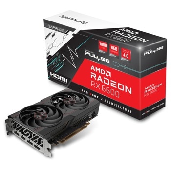 Видео карта AMD Radeon RX 6600, 8GB, Sapphire PULSE RX 6600 (11310-01-20G), PCI-E 4.0, GDDR6, 128-bit, DP, HDMI image