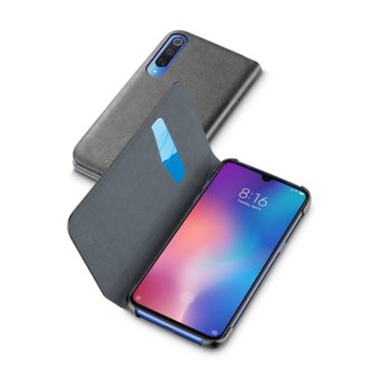 Калъф за Xiaomi Mi 9, еко кожа, Cellularline Book, черен | JAR Computers Калъф Book за Xiaomi Mi 9