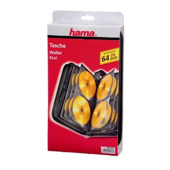 Класьор HAMA (11616), за 64 диска | JAR Computers CD/DVD  класьор за 64 бр. черен