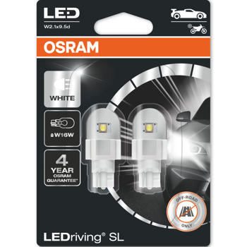Автомобилна крушка Osram 921DWP, 2.1W, 280lm, W16W, W2.1x9.5d, LED, 2 броя в опаковка | JAR Computers Osram 921DWP 2.1W 280lm 921DWP