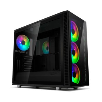 Кутия Fractal Design Define S2 Vision - RGB, EATX/ATX/mATX/ITX, 1 x USB 3.1 Type-C, черна, без захранване | JAR Computers Fractal Design Define S2 Vision - RGB
