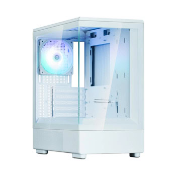 Кутия Zalman P10, mATX/Mini-ITX, 1x USB 3.1, 1x 120 mm вентилатора, бяла, с прозорец, без захранване | JAR Computers Кутия Zalman P10 бяла
