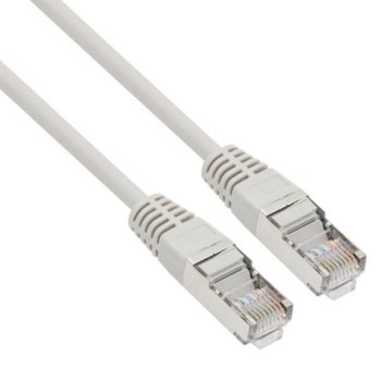 Пач кабел VCom, S/FTP, Cat 5e, екраниран, 0.5m, сив | JAR Computers VCom SFTP Cat 5e 0.5m NP531-0.5m