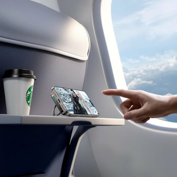 joyroom qi2 ring holder 10000mah черен