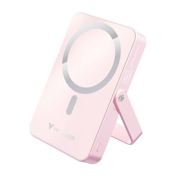 Външна батерия /power bank/ Verbatim Charge 'n' Go, 10 000mAh, розова, 1x USB-C, безжично зареждане MagSafe, 15W | JAR Computers Verbatim Charge 'n' Go 10000mAh Pink 32267