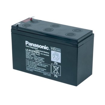 Акумулаторна батерия Panasonic LC-R127R2PG, 12V, 7.2Ah, VRLA | JAR Computers Eaton Battery Panasonic LC-R127R2PG 12V 7.2Ah F1