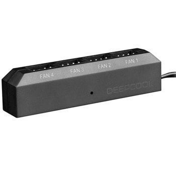 Контролер за вентилатори DeepCool FH-04 DP-F04PWM-HUB, 4x 4-pin конектори, черен | JAR Computers DeepCool DP-F04PWM-HUB