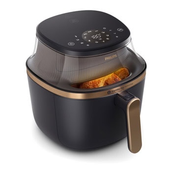 Фритюрник с горещ въздух Philips NA332/00, 6.2 л. вместимост, 12 програми, таймер, незалепващо покритие, RapidAir Plus технология, 1700W | JAR Computers Philips NA332/00