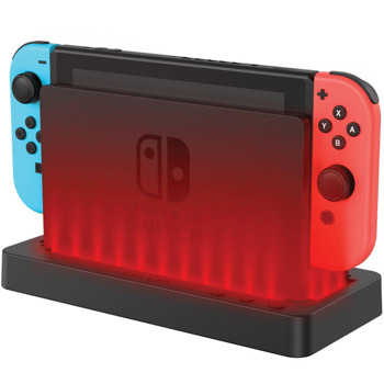 Докинг станция Venom Colour Change LED Stand for Nintendo Switch, за Nintendo Switch, LED подсветка, черна | JAR Computers Venom Colour Change LED Stand for Nintendo Switch