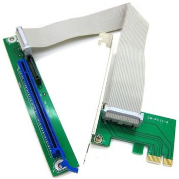 Kонтролер PCI-E 16X към PCI-E 1X | JAR Computers Контролер PCI-E 1X към 16X