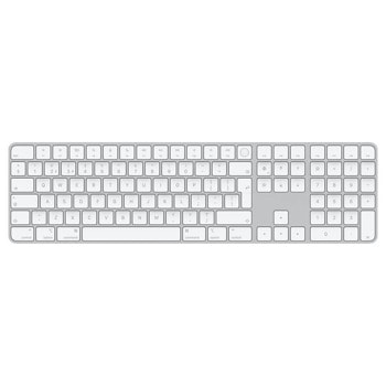 Клавиатура Apple Magic Keyboard (2021) (MK2C3BG/A), безжична, Bluetooth/Wireless, Touch ID, кирилизирана по БДС, бяла image