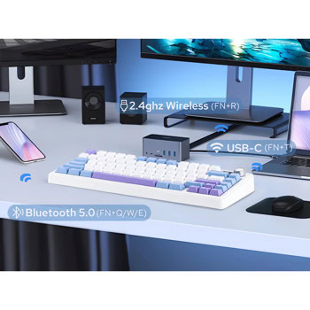 клавиатура aula f75 max reaper switch us white