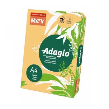 Копирна хартия Rey Adagio, A4, 80 g/m2, бежова, 500 листа | JAR Computers Хартия Rey Adagio A4 80 g/m2 500 листа бежова