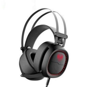 Слушалки Somic G213-BK, микрофон, гейминг, 40мм говорители, 2.2m, USB, черни | JAR Computers Somic G213-BK