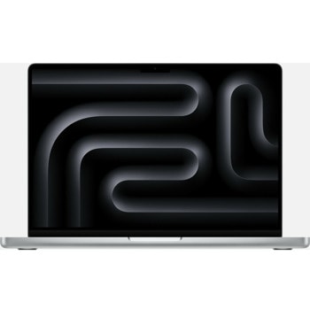 Лаптоп Apple MacBook Pro 16.2 M3 Pro (MRW43ZE/A)(сребрист), дванадесетядрен Apple M3 Pro 4.05GHz, 16.2" (41.15cm) Liquid Retina XDR 120Hz дисплей, (HDMI), 18GB LPDDR5, 512GB SSD, 3x Thunderbolt 4, macOS, 2.14kg | JAR Computers Apple MacBook Pro 14 M3 Pro 512G Silver MRW43ZE/A