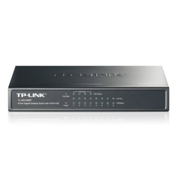 Суич TP-Link TL-SG1008P, 1000Mbps, 8Port, PoE | JAR Computers Switch TP-Link TL-SG1008P 1000Mbps 8Port PoE