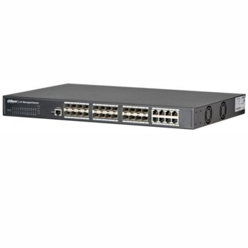 Суич Dahua PFS5924-24X, 35.7Mbps, 16xSFP слота, 8xGE/SFP, L2+ управляем | JAR Computers Dahua PFS5924-24X, 16xSFP слота, 8xGE/SFP, L2+