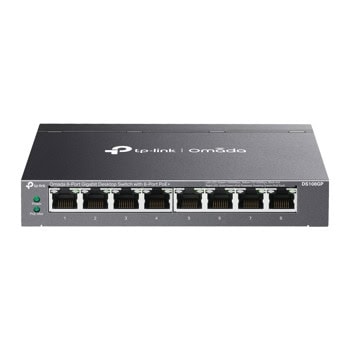 Суич TP-Link Omada DS108GP, 1000 Mbps, 8 порта, 8x 10/100/1000Mbps RJ-45 PoE+ | JAR Computers TP-Link Omada DS108GP