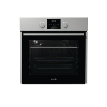 Фурна за вграждане Gorenje BO635E11XK, клас A, 2700W, 67л. обем, IconLed дисплей, механично управление, ергономични бутони, сива | JAR Computers Gorenje BO635E11XK GJ470104