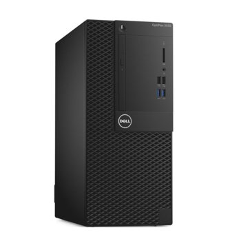 Настолен компютър OptiPlex 3050 MT (S015O3050MTUCEE_UBU55-14), четириядрен Kaby Lake Intel Core i5-7500 3.4/3.8 GHz, 4GB DDR4, 1TB HDD, 4x USB 3.1, клавиатура и мишка, Linux | JAR Computers Dell OptiPlex 3050 MT