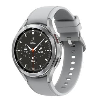 Смарт часовник Samsung Galaxy Watch 4 Classic 46mm, 1.4" (3.56 cm) Super AMOLED дисплей, Bluetooth 4.2, Wi-Fi, до 45 часа време за работа, сребрист image