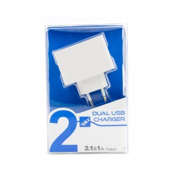 Зарядно TELLUR dual USB U202 - 2.1A (Alb)