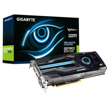 Видео карта GF GTX 680, 2GB Gigabyte N680D5-2GD-B, PCI-E, DDR5, 256bit, HDMI, DisplayPort, DVI | JAR Computers GF GTX 680 2GB Gigabyte N680D5-2GD-B