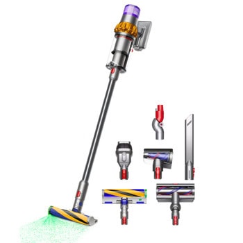 Прахосмукачка Dyson V15 Detect Absolute 394451-01, без торба, безжична, 0.77 l капацитет на контейнера, до 60 минути работа, три режима на чистене, инокс | JAR Computers dyson v15 detect absolute