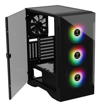 Кутия Gamdias TALOS E2 Elite - aRGB, ATX/mATX/Mini-ITX, 1x USB 3.0, черна без захранване | JAR Computers Gamdias TALOS E2 Elite - aRGB, Tempered Glass