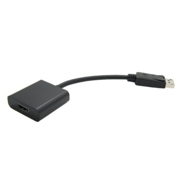 Преходник Roline 12.99.3144, DisplayPort(м) към HDMI(ж), черен | JAR Computers Roline DisplayPort(м) към HDMI(ж) 12.99.3144