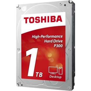 Твърд диск 1TB Toshiba P300 - High-Performance Hard Drive, SATA 6Gb/s, 7200rpm, 64MB, 3.5"(8.89 cm) | JAR Computers 1TB HDD Toshiba P300 High-Performane HDWD110UZSVA