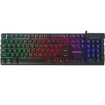Клавиатура RoxPower MaxForce GK-20, LED подсветка в 7 цвята, 19 Anti-Ghost клавиши, черна, USB image