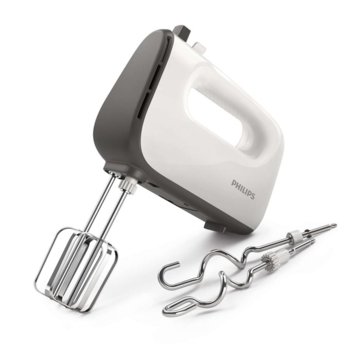 Миксер Philips HR3740/00, 450 W, 5 степени на работа, с турбо, бял | JAR Computers Philips HR3740/00
