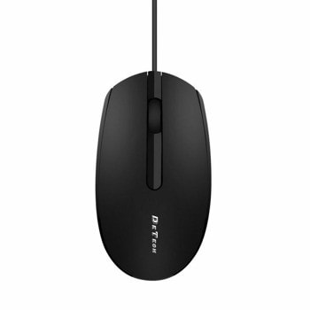 Мишка DeTech D4, оптична (1000 dpi), USB, черна | JAR Computers Мишка DeTech D4 773