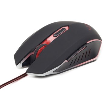 Мишка Gembird MUSG-001-R, оптична(2400dpi), USB, чернo/червена | JAR Computers Gembird MUSG-001-R