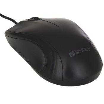Мишка Sandberg SNB-631-01, (1200dpi), USB, черна, 3 бутона | JAR Computers Sandberg SNB-631-01