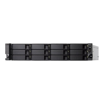 Мрежови диск (NAS) Qnap TS-H1886XU-RP-R2-D1622-32G, четириядрен Hewitt Lake Intel Xeon D-1622 2.6/3.2 GHz, без твърд диск (12x SATA 6Gb/s), 4x 2.5 Gigabit Ethernet | JAR Computers Qnap TS-H1886XU-RP-R2-D1622-32G