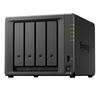 Мрежови диск (NAS) Synology DS925+, четириядрен AMD Ryzen V1500B 2.20GHz, без твърд диск, 2x 2.5GbE RJ-45, 2x USB 3.2 Gen 1 | JAR Computers Synology DS925+