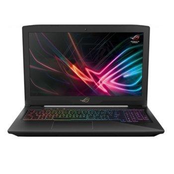 Лаптоп Asus ROG Strix GL503GE-EN002, шестядрен Coffee Lake Intel Core i7-8750H 2.2/4.1GHz, 15.6" (39.62 cm) FHD IPS 120Hz Display & GF GTX 1050Ti 4GB (mDP), 8GB DDR4, 1TB SSHD & 8GB SSD, 1x USB 3.1 (Type-C), Endless, 2.3kg | JAR Computers Asus ROG Strix GL503GE-EN002